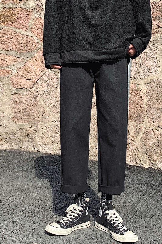 新款男士休闲宽松加绒加厚保暖休闲裤运动裤K233-P22图片