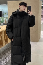 情侣羽绒服男冬季新款港风宽松连帽长款保暖外套YR921-P190，男装羽绒服，星座214-3