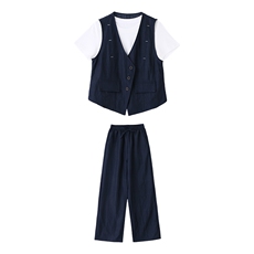 小香风洋气时尚套装夏季新款超火韩系穿搭一整套显瘦三件套，女装套装/套裙，秀美人生