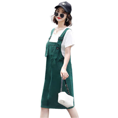 洋气背带裙套装女2022夏季新款女装韩版时尚气质休闲两件套套裙潮,女装套装/套裙,慧尚依恋