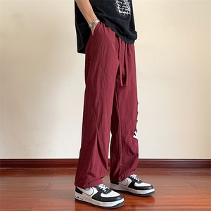 速干尼龙裤子男冰丝夏季降落伞兵美式hiphop潮牌冲锋裤B8862-p55图片