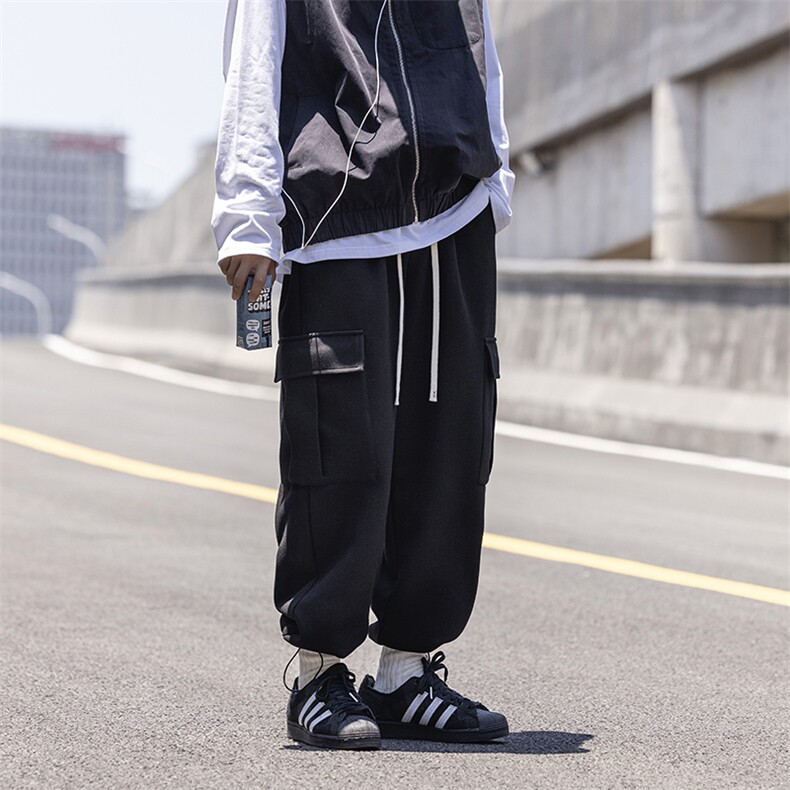 宽松直筒工装裤休闲卫裤k7252p68控88,男装休闲裤,电商A138B