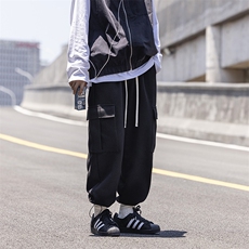 宽松直筒工装裤休闲卫裤k7252p68控88，男装休闲裤，电商A138B