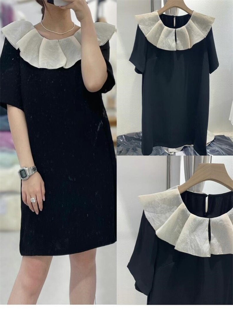 欧货同款荷叶边连衣裙，女装连衣裙，玩美