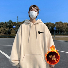 龙年新年卫衣冬季美式加绒加厚连帽卫衣外套DL1810特P35加绒特40，男装卫衣，电商A486
