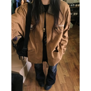 【有货】cleanfit美式复古底特律外套男高级感夹克5001LL-特P68,黑色和红色搭配什么图片
