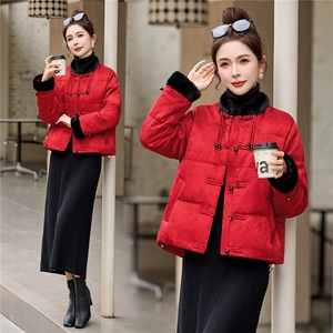 2025年冬季短款羽绒中式新款羽绒服图片