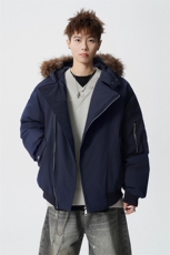 有90绒报告可拆卸毛领羽绒服派克服标90绒78197P268控428，男装羽绒服，星座226-1