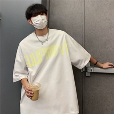 403-TX02-P40控59现货280克重磅纯棉潮牌印花宽松圆领短袖t恤，男装T恤，星座403（原603-1）