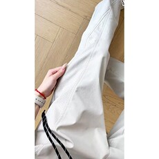 夏季个性透气孔冲锋裤弯刀休闲裤男设计感长裤子G1865/特P28，男装休闲裤，电商D202-1