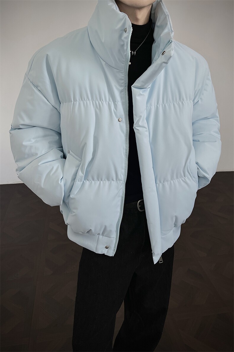 冬季clean纯色棉服潮流中性加厚短款棉衣HZ8816-特P68不议价,男装棉衣,星座610B-1