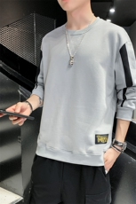 卫衣男2021秋冬潮流锦鲤印花长袖T恤宽松潮牌圆领套头打底衫P25，男装卫衣，星座217-4