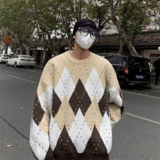 B442P48秋冬圣诞款毛衣打底衫男生女生同款情侣装毛衣，男装针织衫/毛衣，星座512-6