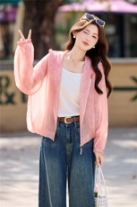 夏日焕新~轻薄天丝防晒衣外套绣花薄款刺绣宽松防晒服连帽短外套，女装短外套，衣之秀