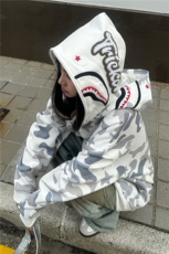 美式高鲨鱼拉链刺绣卫衣男女同款情侣春秋薄款hiphop原创连，男装卫衣，星座505-2（原电商A260-1)