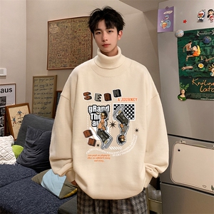 控68高领毛衣男士大码内搭毛线衣男 GM45282-P45加绒款-P65图片