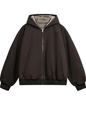 秋冬季新款百搭双面棉衣加绒外套保暖12258-108，男装棉衣，电商C307