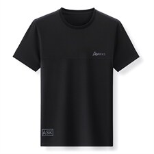 中老年运动套装男夏季薄款短袖圆领休闲装中年运动服男士两件套，男装休闲套装，电商B212（原钱塘6029）