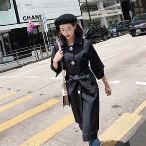 大货已出 秋季新款明线设计风衣外套  浙宝262A-A005图片