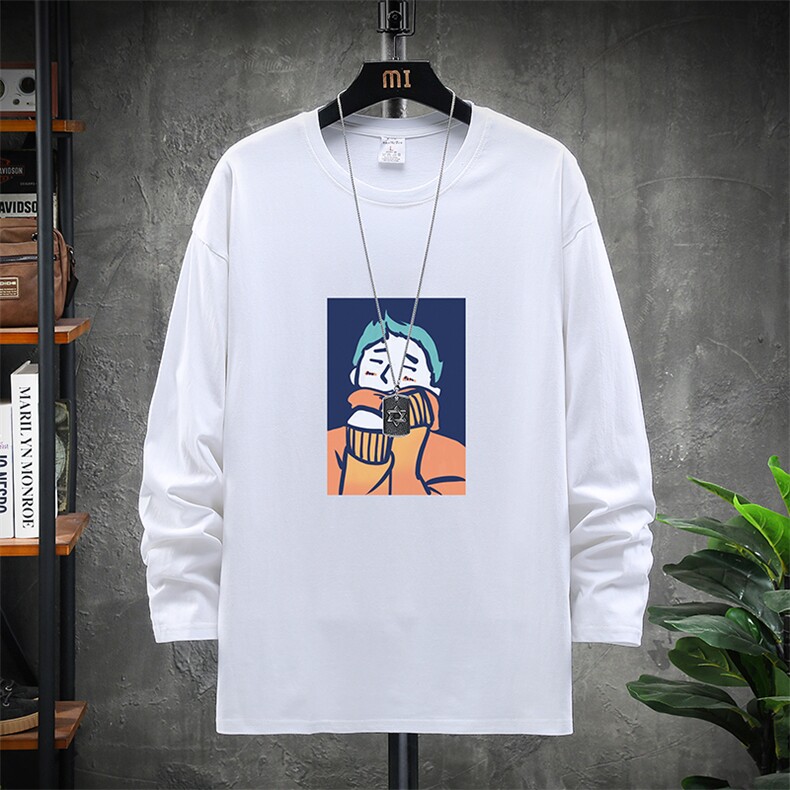 TX3042-P28 纯长袖t恤男大码圆领打底衫体恤 展架图片