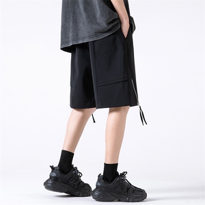 夏季新款冰丝垂感短裤无影墙休闲裤男免烫宽松凉感K23207-P41控58图片