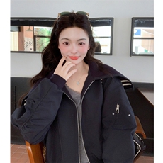 新款春装休闲拼接外套2C098-2607P155K248，女装短外套，2C098