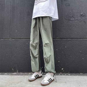 港风新款冲锋裤男款夏季防水风速干伞兵工装裤子K02863-P40图片