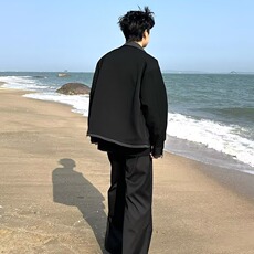A175-P73复古棕色小皮衣春秋外套韩版百搭宽松港味英伦显瘦，男装皮衣，电商B323A
