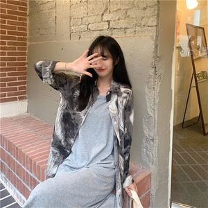 TC698-P45 港味复古chic盐系长袖衬衫女2025春季设计感小众别致图片