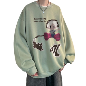 ！ 圆领卫衣男装港风长袖T恤男外套男WY160-P28图片