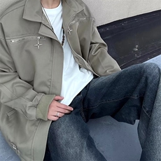 美式复古拉链机能风工装外套男潮外套S241P70，男装夹克，星座1116-2