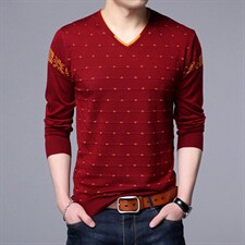 BJY1717冬季新款男士V领薄款毛衣针织打底衫男装保暖P50，男装针织衫/毛衣，电商B360