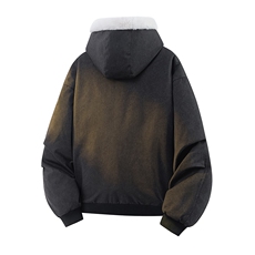 连帽棉衣外套男款加绒加厚保暖棉袄冬季2025棉服JR2123-P110，男装棉衣，星座210-1