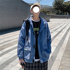 港风冲锋衣男潮牌外套男防风户外旅游服工装夹克男7210P75控108，男装夹克，星座226-1