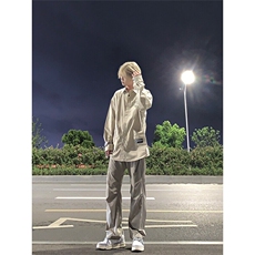 美式复古hiphop嘻哈冲锋裤潮牌，男装休闲裤，星座310A-4
