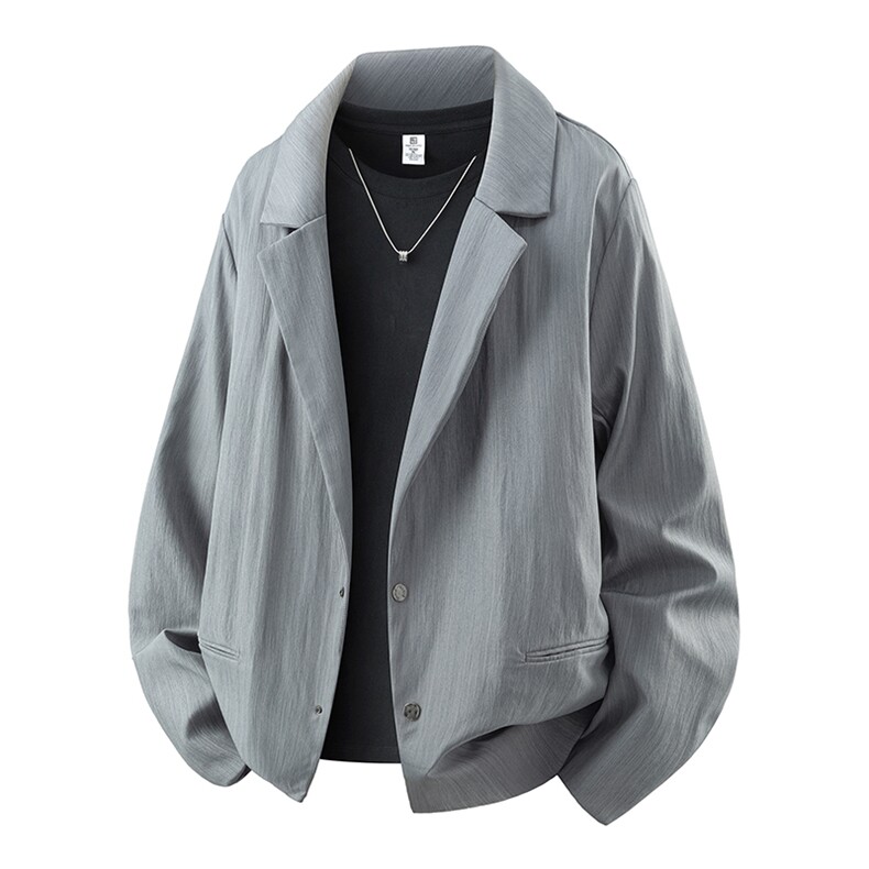 韩版A字廓形西装休闲外套男翻领西服JK2235-P75,男装西服套装,星座210-1