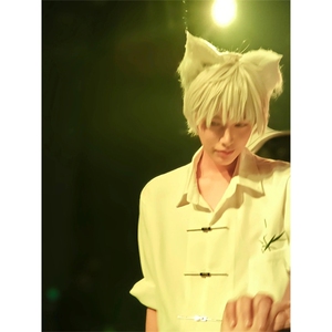 新中式男装风竹子刺绣短袖衬衫-CSA695-P47图片