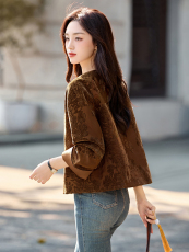 现货2026春季新款新中式盘扣提花气质短外套，女装短外套，依如秀(原杭风阁)