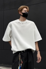 夏季宽松美式高街个性短袖潮XZ808B-WH059-P48，男装T恤，星座808B