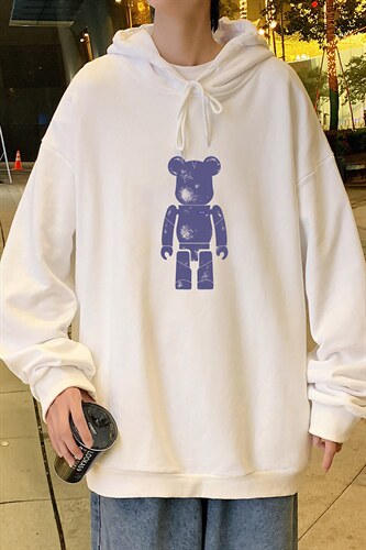 WY2242-P35 纯棉连帽卫衣男大码运动帽衫宽松薄外套男图片