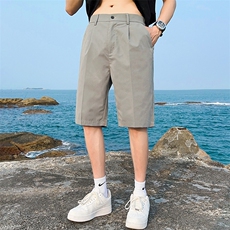 平铺夏季男士短裤男ins速干冰丝裤子宽松休闲五分裤西裤K817P28，男装牛仔裤，星座1107