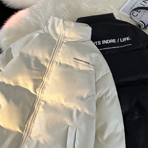 冬季男士皮棉衣立领加厚棉服潮印花棉袄宽松大码A266-PY2101-P80图片