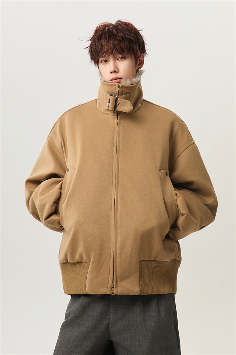毛呢立领棉衣外套男女老钱风座山雕棉服宽松夹克外套-MY003特110,男装夹克,电商B289
