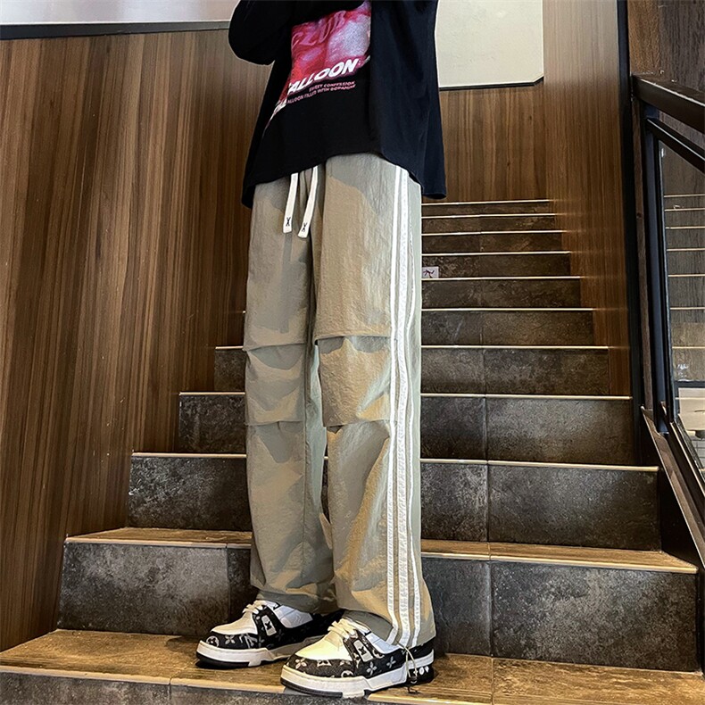 美式高街阔腿工装裤子男款休闲长裤潮牌宽松直筒裤K02901-P40,男装休闲裤,星座308B-2