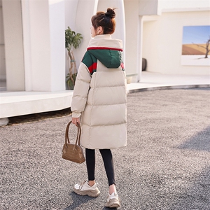 羽绒棉服女中长款韩版宽松过膝冬季2024爆款加厚棉衣时尚棉袄外套图片