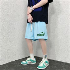 HD74227-P22华夫格短裤男大码宽松五分裤男直筒中裤，男装休闲裤，电商A040
