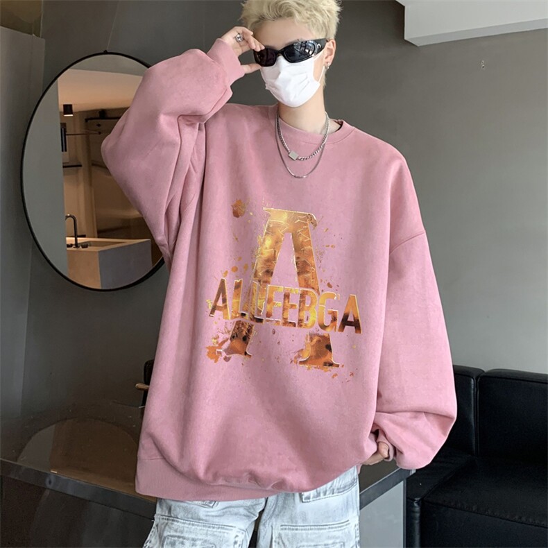 秋装复古美式水洗做旧重磅麂皮绒卫衣301B-JB1502-p45,男装卫衣,星座301B