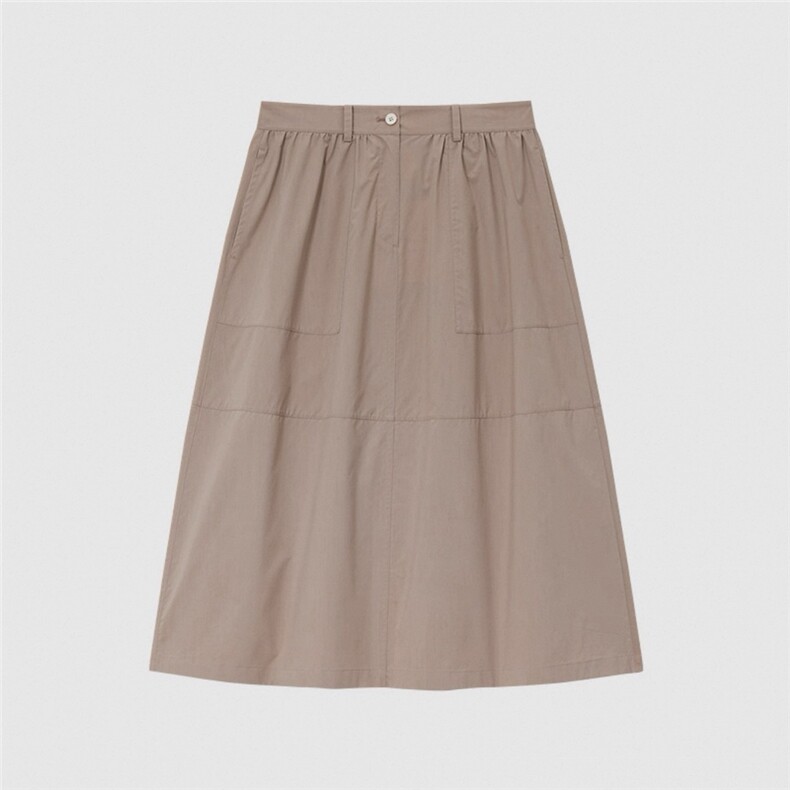 2025秋冬百搭时尚简约新款棉涤府绸半身裙，女装半身裙，泰合衣坊