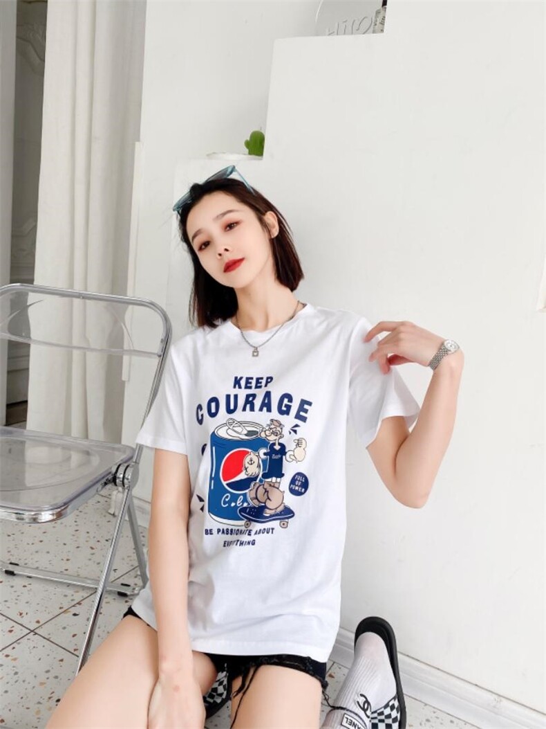 时尚休闲潮流T恤，女装T恤，泽妤