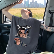 量大优得物抖音高品质重磅230克美式印花无袖t恤背心WB255特P18，男装背心/马甲，电商A486